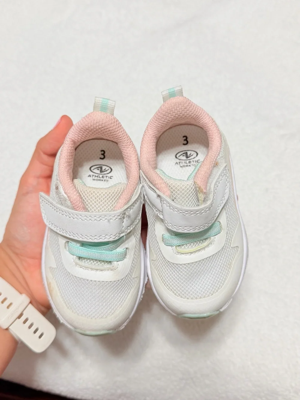 Baby & Walker White Pink Mint Lightweight Sneaker